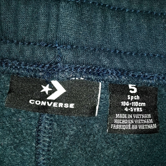 Navy Blue Boy's Converse Sweatpants - Picture 4 of 4